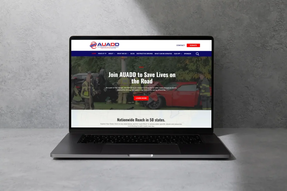 AUADD app and website project preview